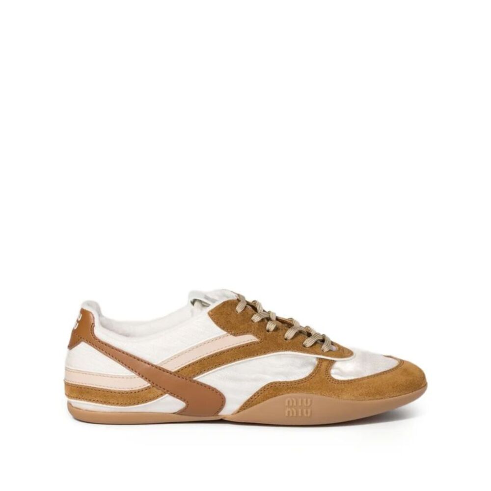 Gymnasium Technical Fabric And Suede Sneakers Women